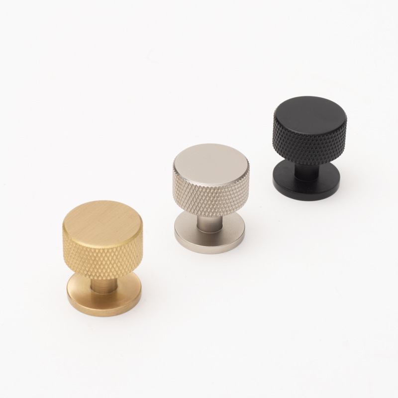 Dylanno Solid Brass Knurled Cabinet Knob