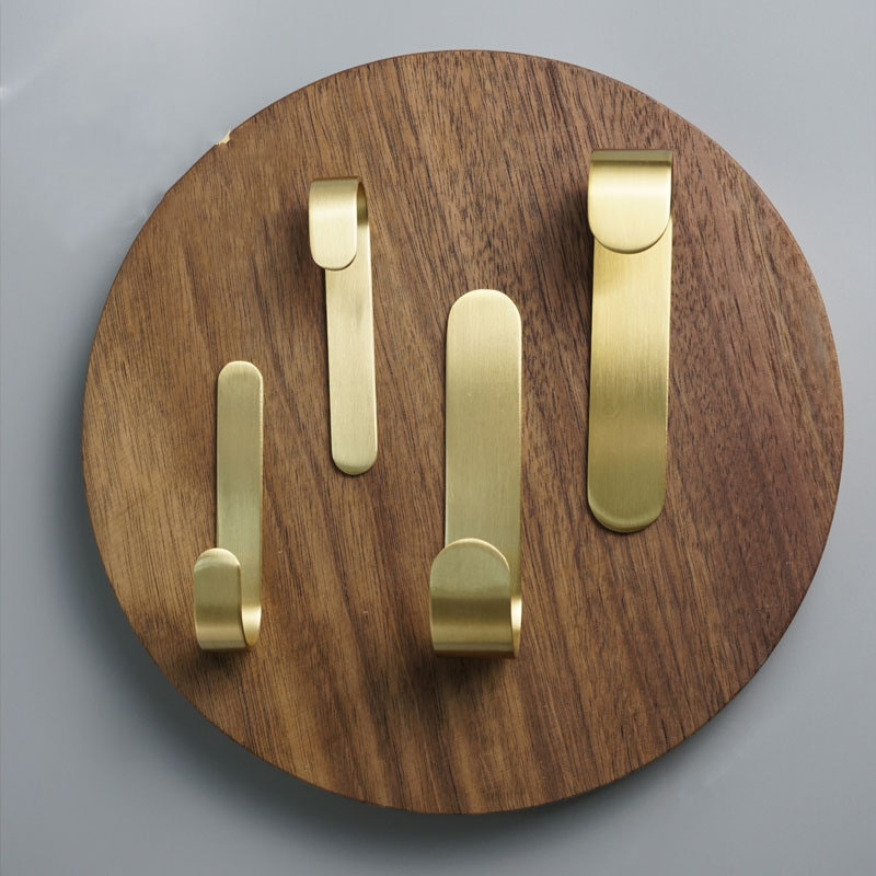Dylanno Bathroom Self-Adhesive Solid Brass Wall Storage Hooks