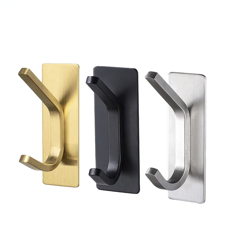 Dylanno Bathroom Self-Adhesive Stainless Steel Wall Mounted Coat Hooks