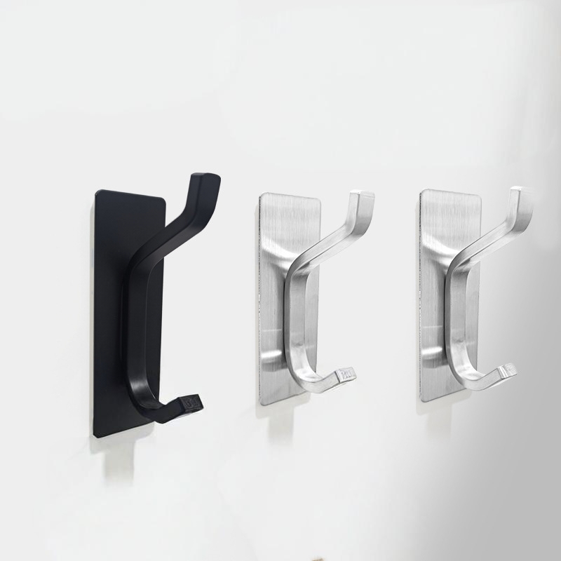 Dylanno Bathroom Self-Adhesive Stainless Steel Wall Robe Hooks