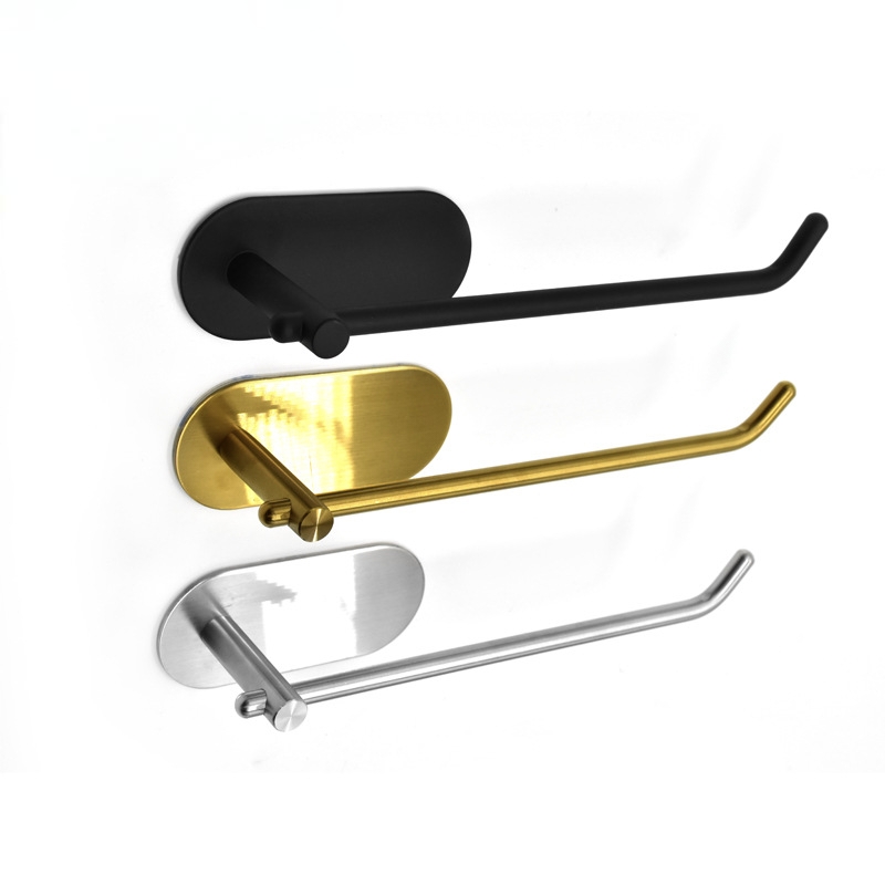 Dylanno Bathroom Self-Adhesive Stainless Steel Toilet Paper Holder