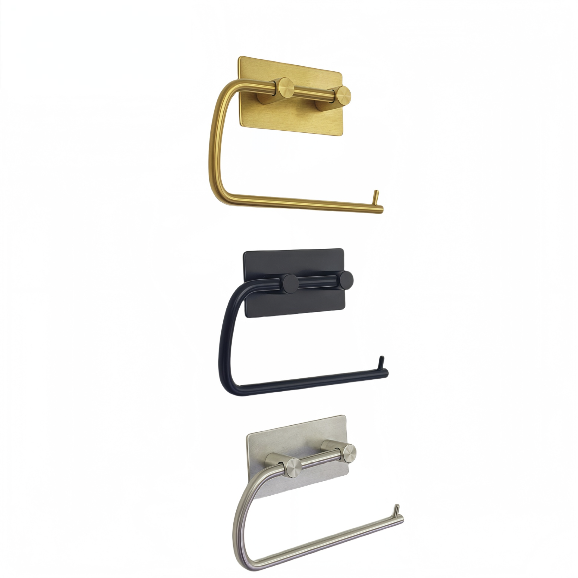 Dylanno Bathroom Self-Adhesive Stainless Steel Toilet Paper Holder 