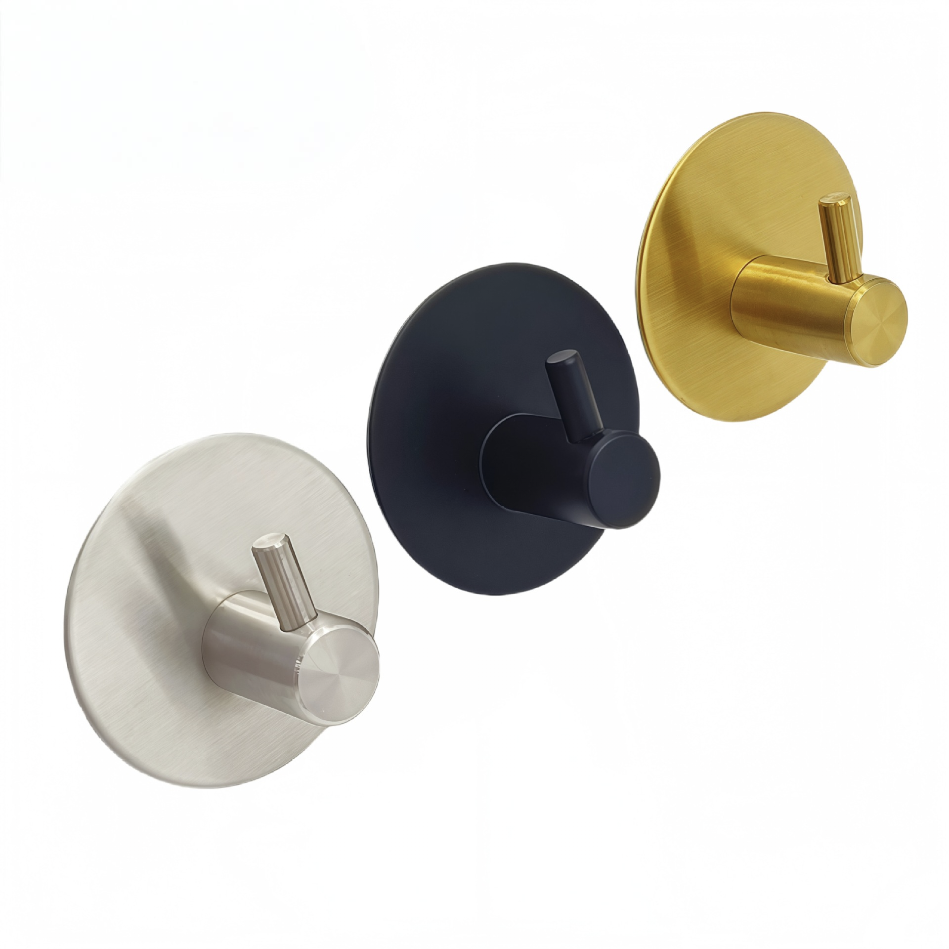 Dylanno Bathroom Self-Adhesive Stainless Steel Towel Wall Hooks